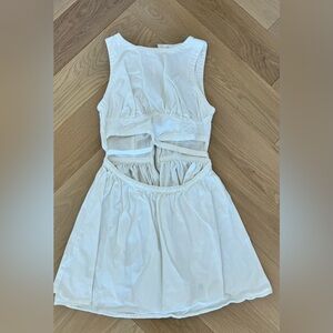 White Dress With Cutouts